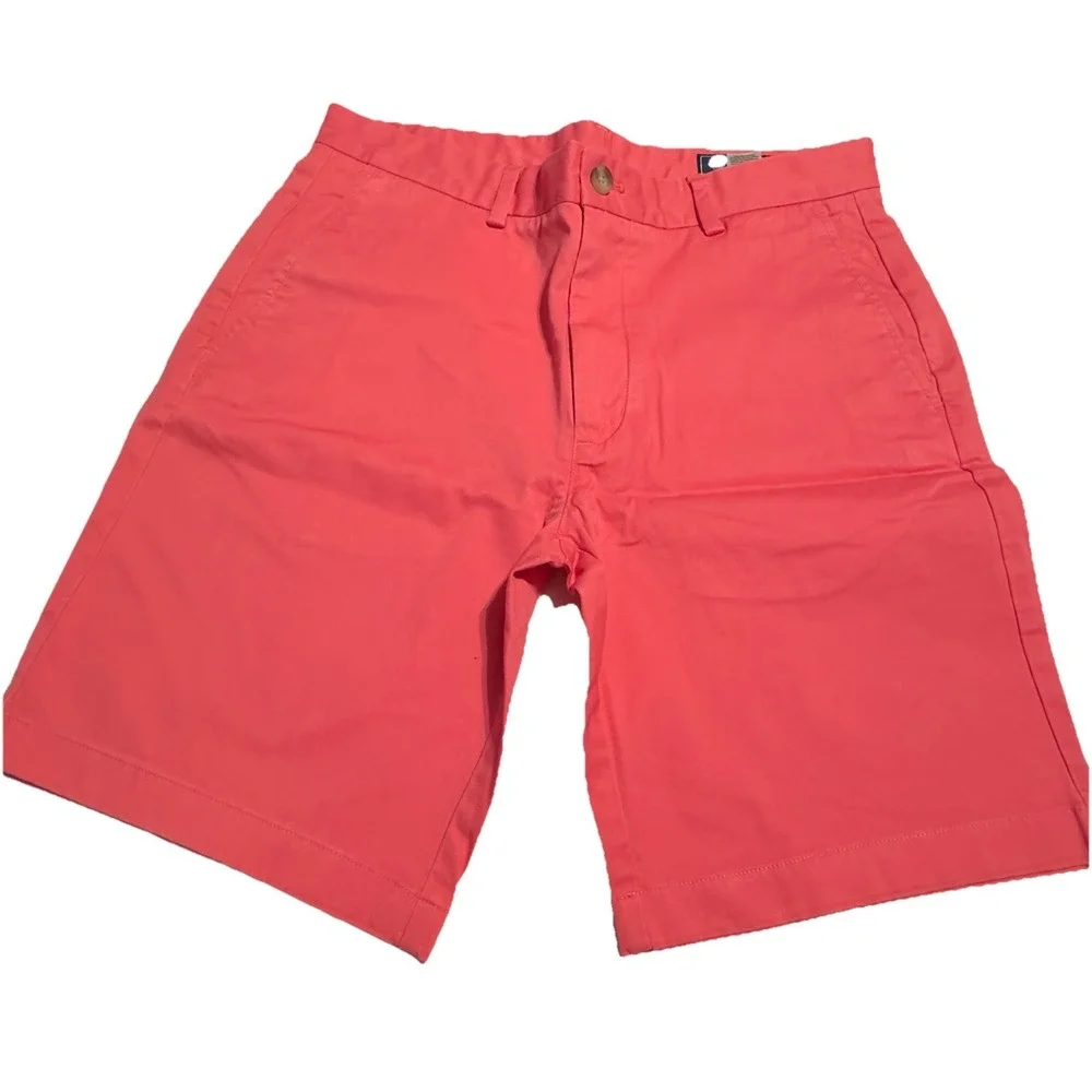 Vineyard Vines Shep & Ian Flat Front Breaker Shorts Men's Sz 31 Light Red Salmon